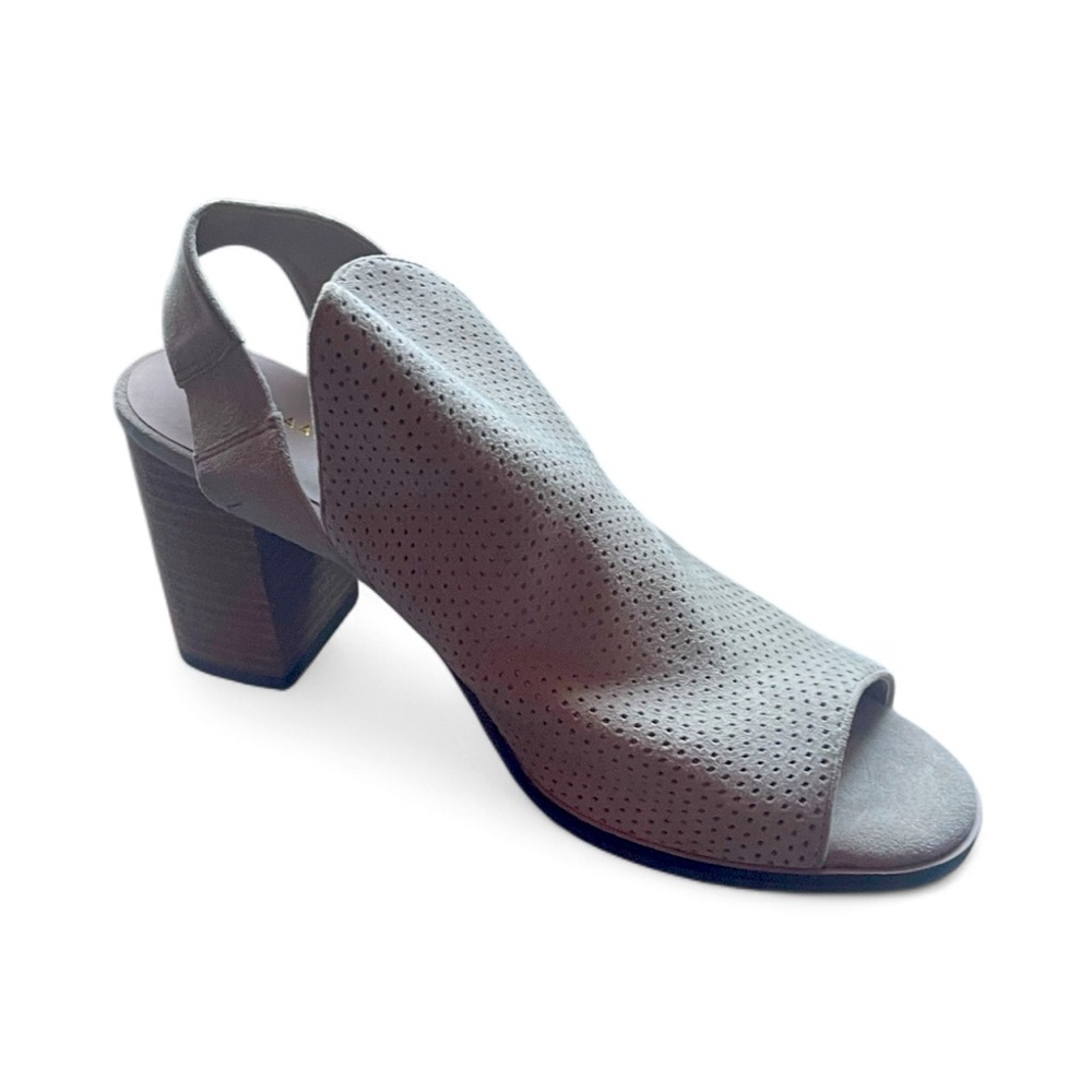 Cole Haan Women's Beige Peep-Toe Slingback Heels